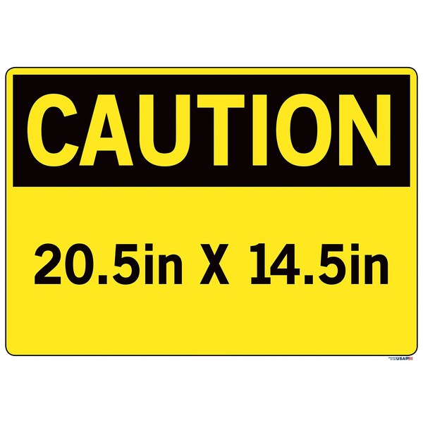 Vinyl Label Sign, 14-1/2 Height, 20-1/2 Width, Vinyl Label, Rectangle, English