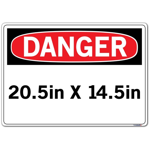 Sign,Danger,20.5x14.5,Label/Decal,.011, SI-D-24-E-LB-011