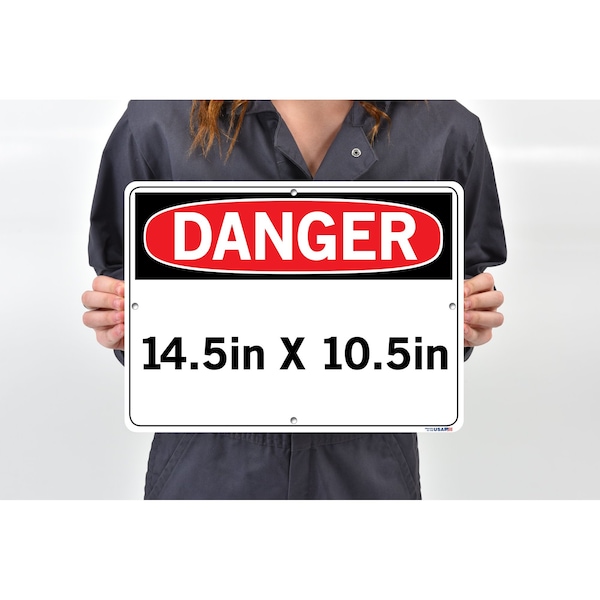 SIGN-DANGER -38 10.5X7.5 ALUMINUM .080