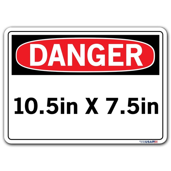 Vinyl Label Sign, 7-1/2 H, 10-1/2 W, Vinyl Label, Rectangle, English, SI-D-30-A-LB-011