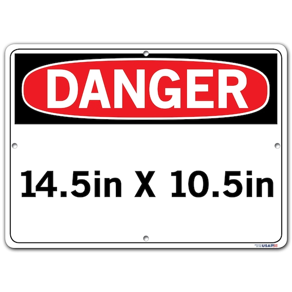 SIGN-DANGER-31 14.5X10.5 ALUMINUM .063