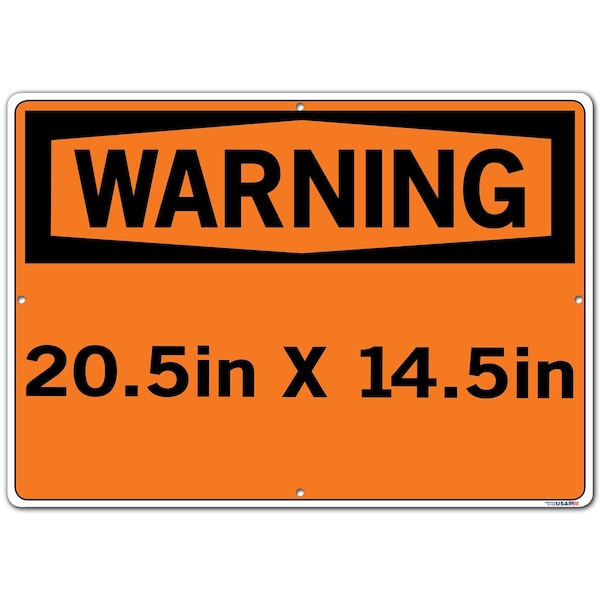 Sign-Warning-17,20.5x14.5,Aluminum,.063