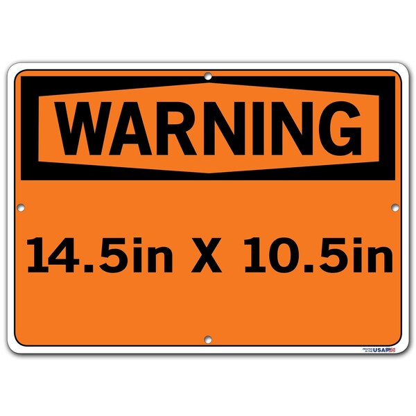 Sign-Warning-20,14.5x10.5,Aluminum,.040
