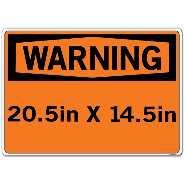 Sign-Warning-24,20.5x14.5,Lbl/Decal,.011