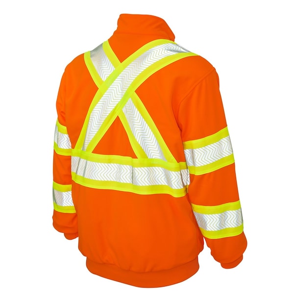 Safety Pullover 1/4 Zip,SJ192-FLOR-3XL