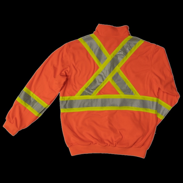 Safety Pullover 1/4 Zip,SJ192-FLOR-4XL