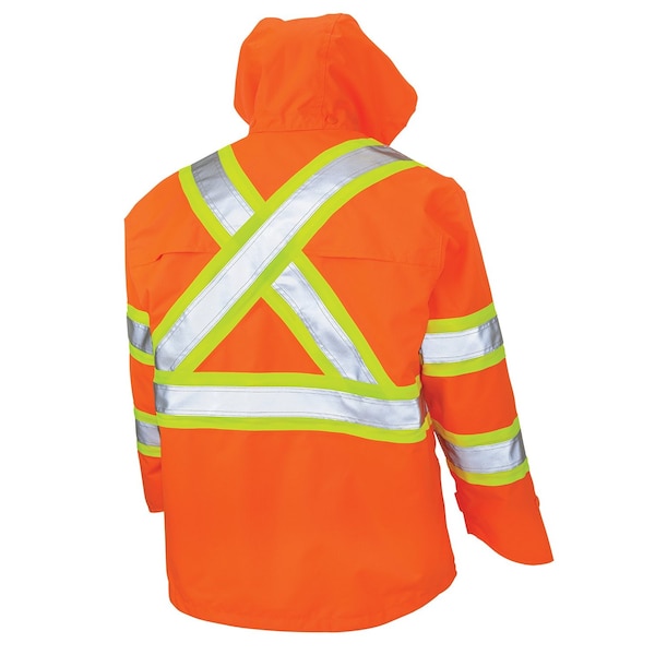 Safety Rain Jacket,SJ351-FLOR-L