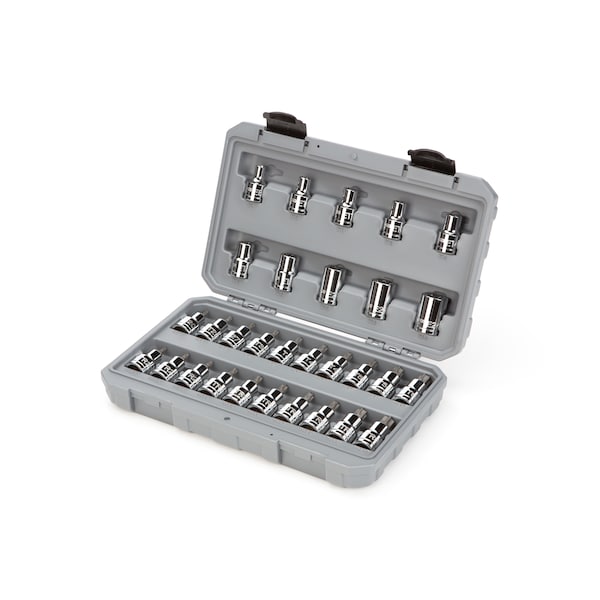 1/2 Drive TR Torx Bit & External Star Socket Set, Torx(R), 30 Pcs