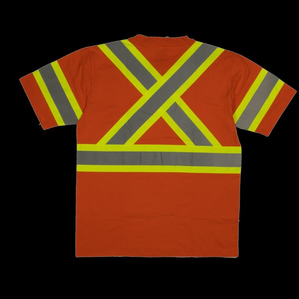 Short Sleeve Safety T-Shirt,ST111-ORG-S