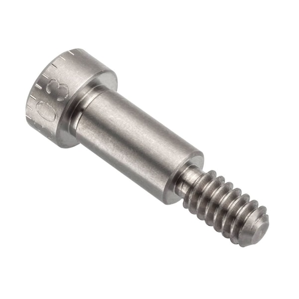 Shoulder Screw, 3A Thr Sz, 3/8 Thr Lg, 1/2 In Shoulder Lg, 18-8 Stainless Steel