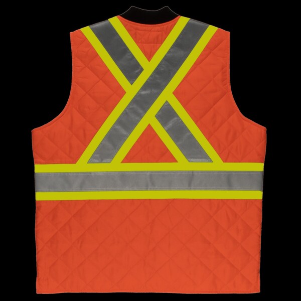 Quilted Safety Vest,SV052-FLOR-4XL