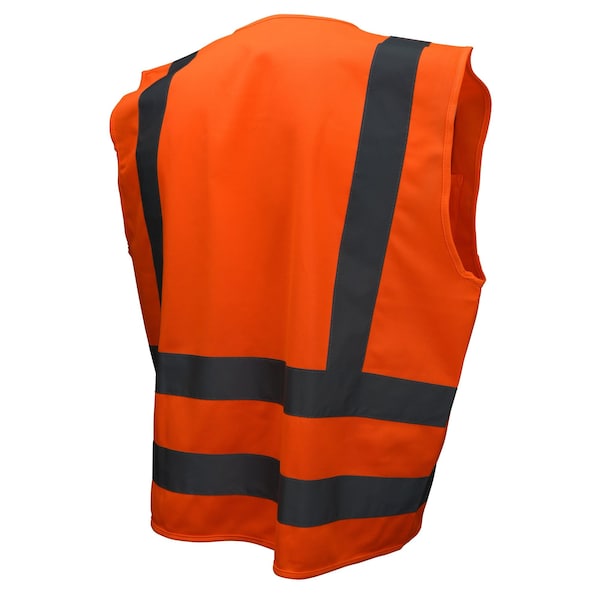 Radians SV8 Standard Type R Class 2 Solid Safety Vest, Size: 4X