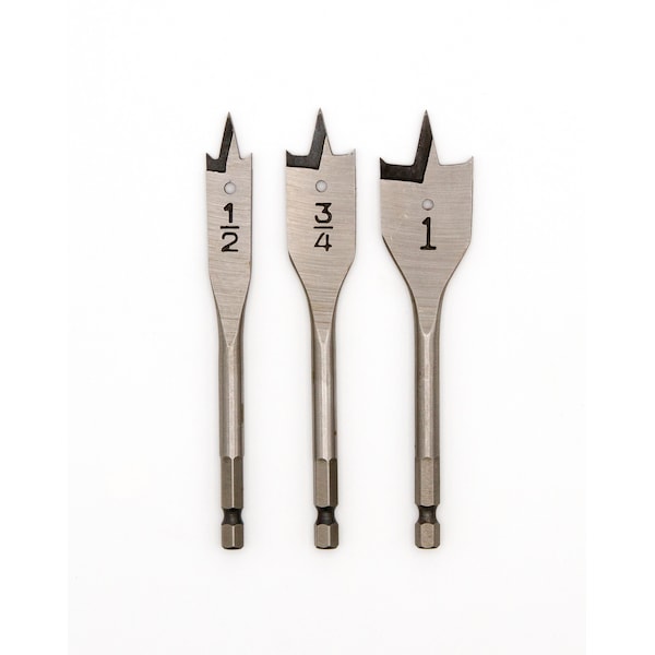 Spade Bit 3-Piece Set 4-3/4 Long