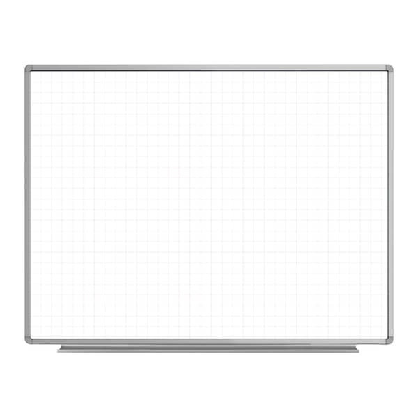 Wall-Mounted Magnetic Ghost Grid Whiteboard,48” X 36”