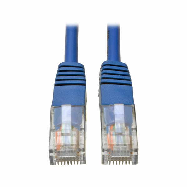 Cat5e Cable,Molded,RJ45 M/M,Blue,4ft