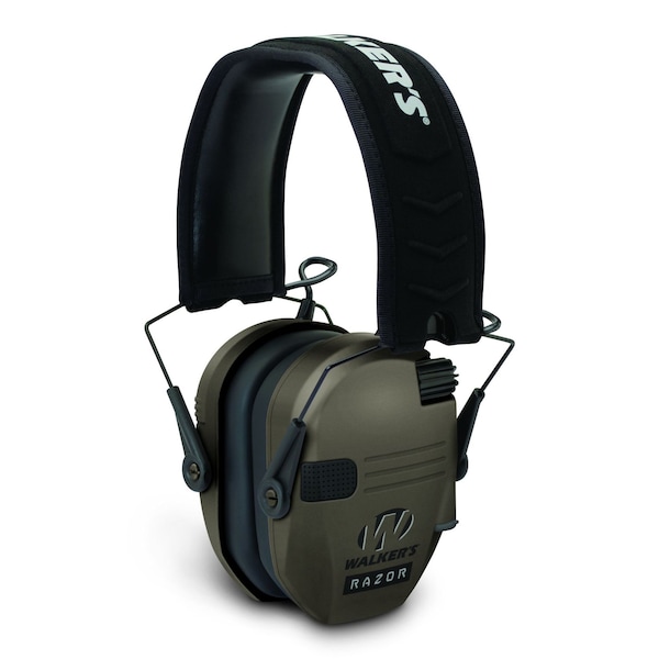 Over-the-Head Electronic Ear Muffs, 23 DB, Razor Slim