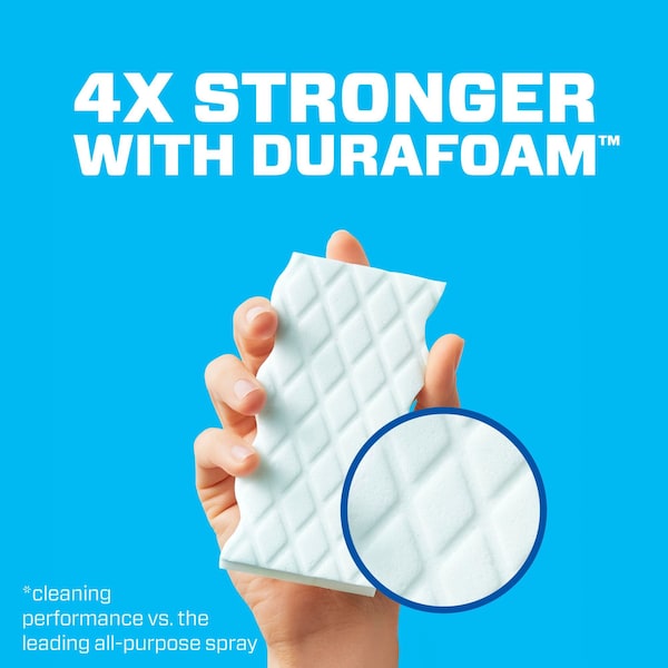 Scrubber Sponge, Extra Durable, White, 4-3/5X2-3/10,PK32
