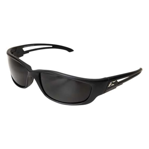 Polarized Safety Glasses, Wraparound Smoke Polycarbonate Lens, Scratch-Resistant