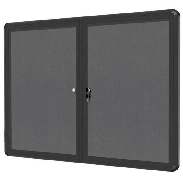 Enclosed Bulletin Board 3x4ft.ft., 2 Door