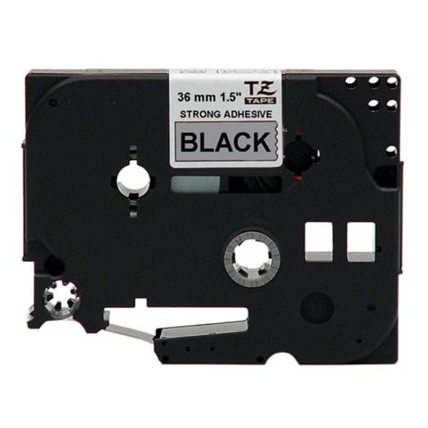 Adhesive TZ Tape (R) Cartridge 1-2/5x26-1/5ft., Black/Silver