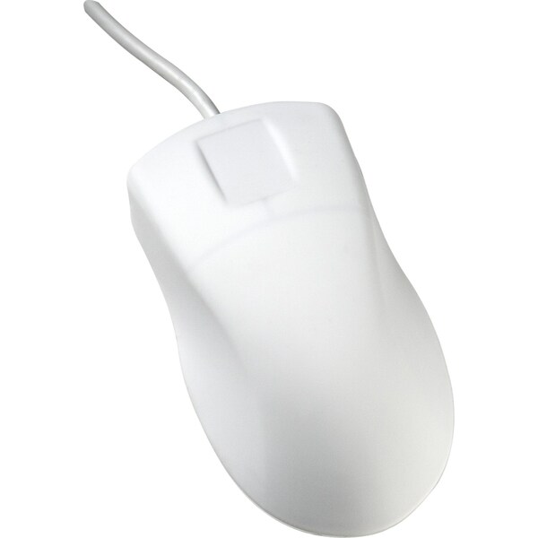 Mouse,6 Ft L Cable,White,1 In H