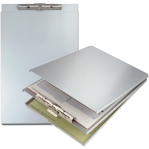 8-1/2 X 11 Portable Storage Clipboard 1/2, Silver