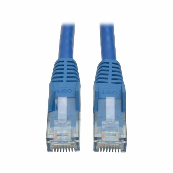 Cat6 Cable,Snagless,Molded,M/M,Blue,12ft