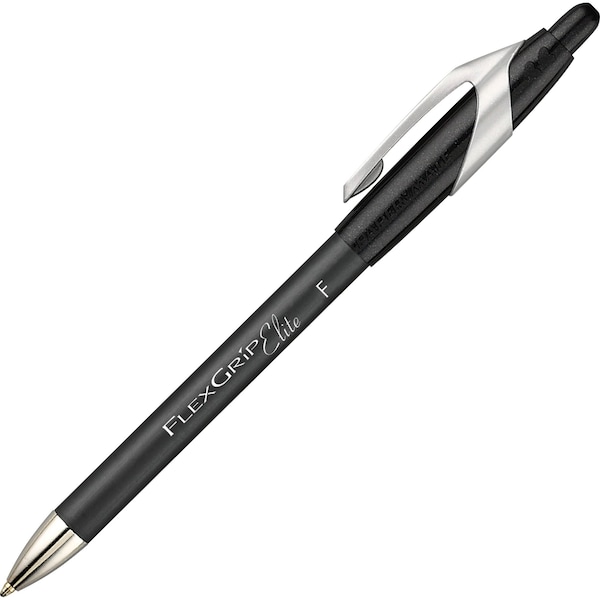 Retractable Ballpoint Pen, Fine 0.8 Mm, Black PK12