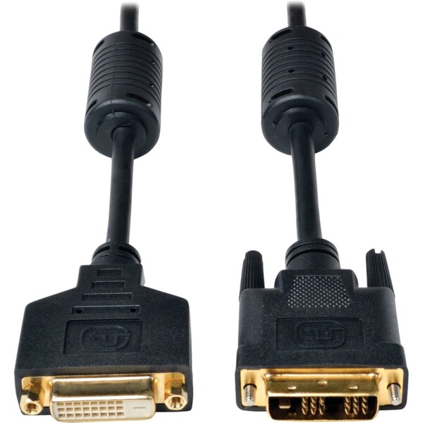 DVI Single Cable, TMDS, DVI-D M/M, 6ft, Length: 6 Ft.