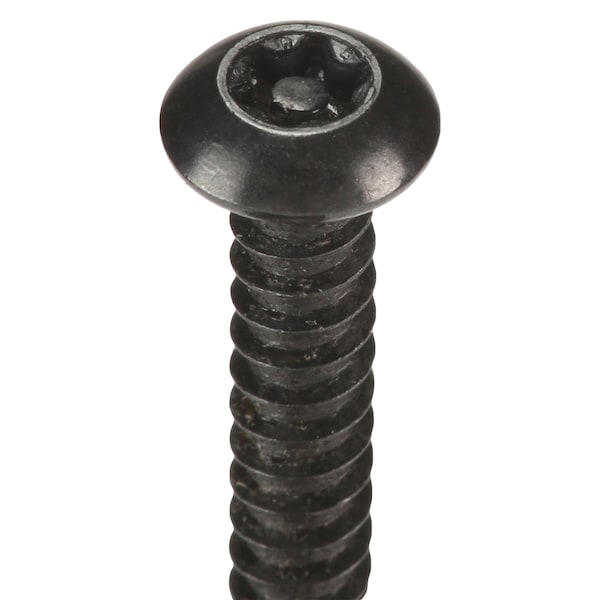 1-1/4 In Torx Button Tamper Resistant Screw, Steel, Black Oxide Finish, 25 PK