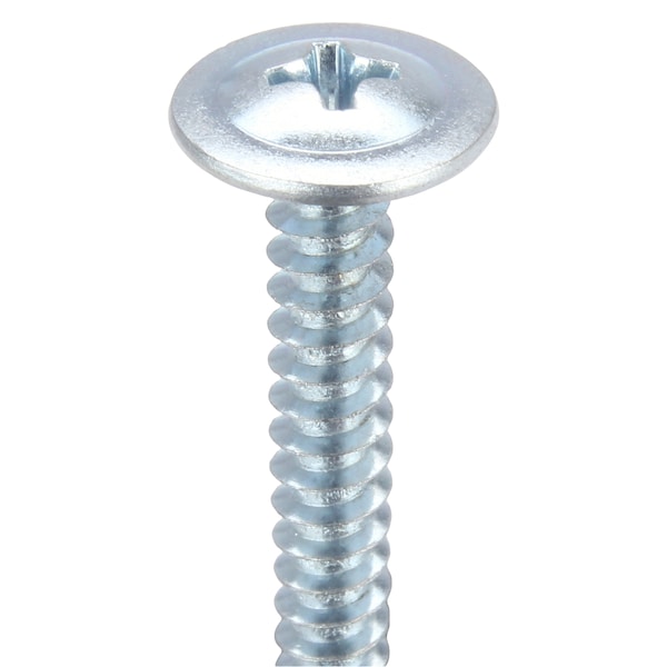 Sheet Metal Screw, #8 X 1-1/4 In, Zinc Plated Steel K-Lath Head Phillips Drive, 3500 PK