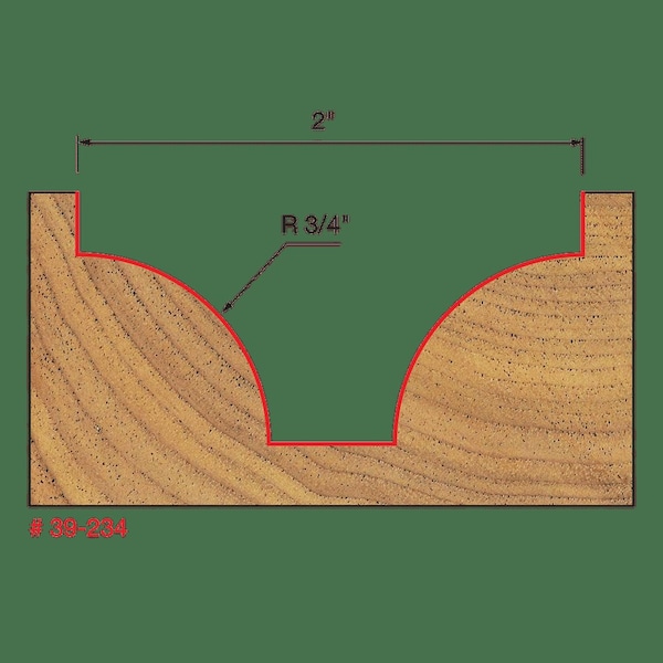 Radius Ovolo Bit,3/4