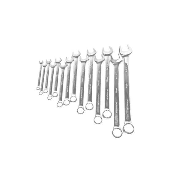 High Polish SAE Combo Wrench Set,14 Pcs.