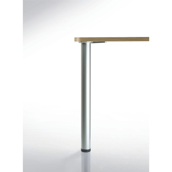 Adjustable Table Leg, 27 1/2 In (700 Mm), Brushed Nickel, PK 4