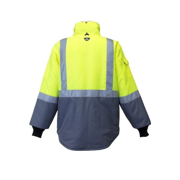 Hv Lime/Grey Reg 2Xl Freezer Edge Jacket Regular