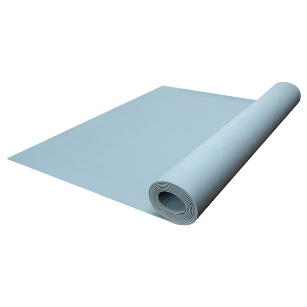 Goodyear Fine-Ribbed Rubber Flooring -- 3.5mm X 36 X 4ft - Dark Gray