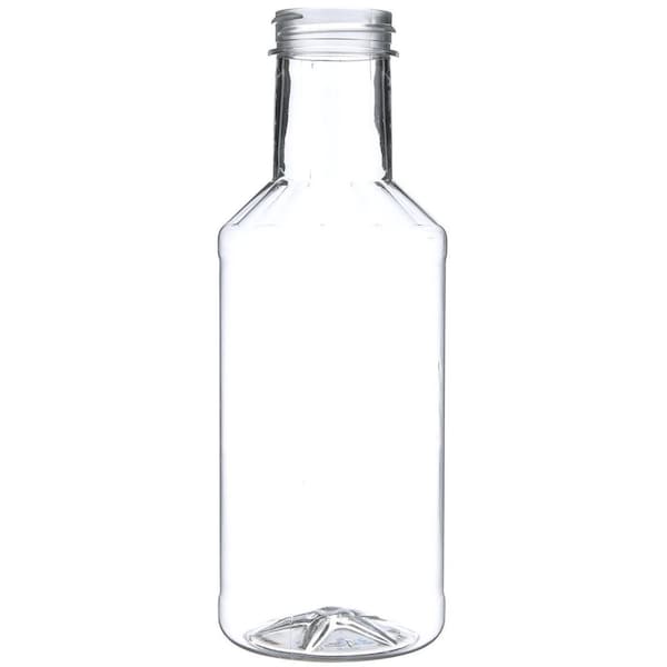 16 Oz Clear PET Plastic Round Carafe/Decanter- 38-400 Neck Finish