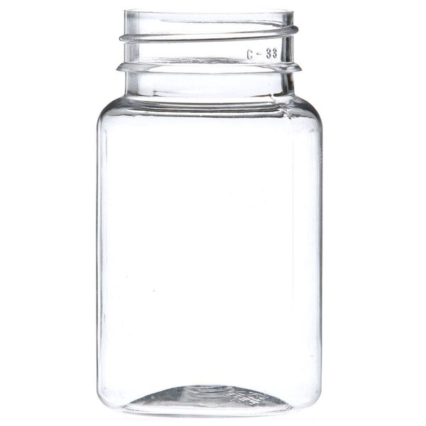 100 Cc Clear PET Plastic Round Packer Bottle 38-400 Neck Finish