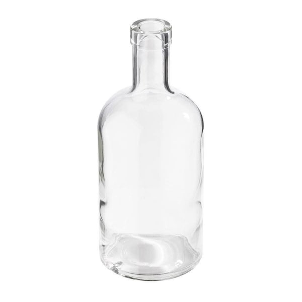 750 Ml Glass Long Neck, Round, Flint, 21.5Bar Top Finish Oregon. 12/Case