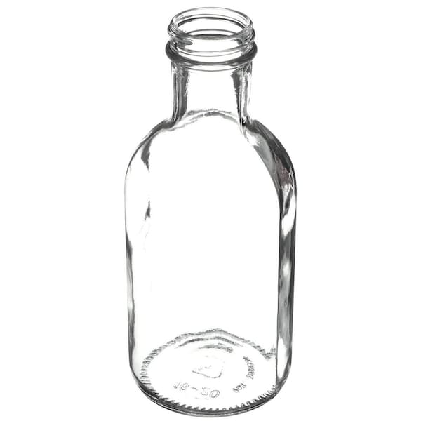 16 Oz Clear Glass Carafe/Decanter Round Bottle- 38-405 Neck Finish