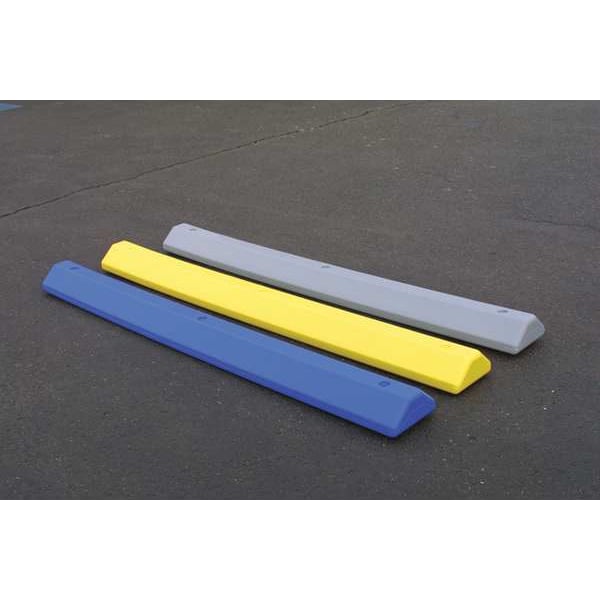 Parking Curb,72 X 4 X 8 In,Black/Yellow