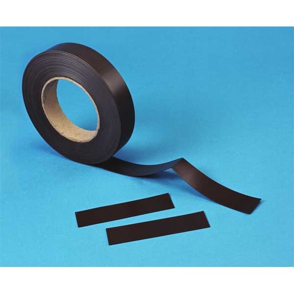 Magnetic Label Roll,Perforated,50 Ft,Blk