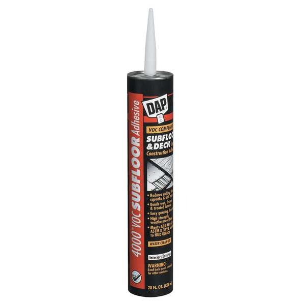 Floor Adhesive, Subfloor Series, Tan, 28 Oz, Cartridge