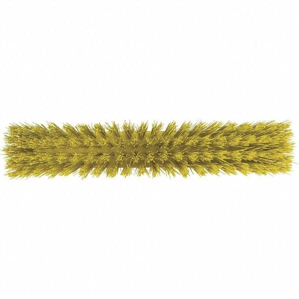 2 1/2 X 19 In Sweep Face Broom Head, Stiff, Synthetic, Yellow