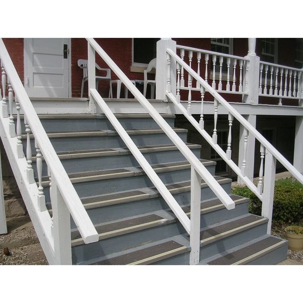 Stair Tread,Blk/Ylw,48in W,Extruded Alum, 511BY4