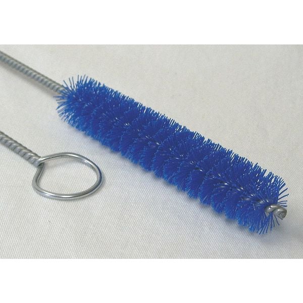 Pipe Brush, 31 In L Handle, 5 In L Brush, Blue, Polypropylene, 36 In L Overall