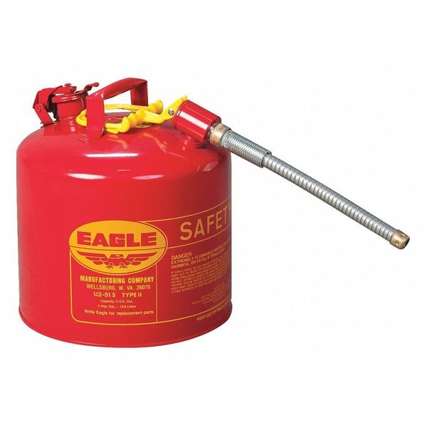 5 Gal. Red Steel Type II Safety Can For Flammables