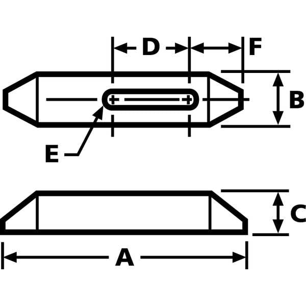 Plain Clamp,1-1/12 In,6 In,1 In