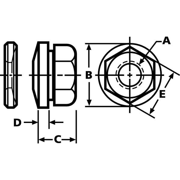 Spherical Flange Nut, 5/16-18, 18-8 Stainless Steel, Grade 18-8, Plain, 9/16 In Hex Wd