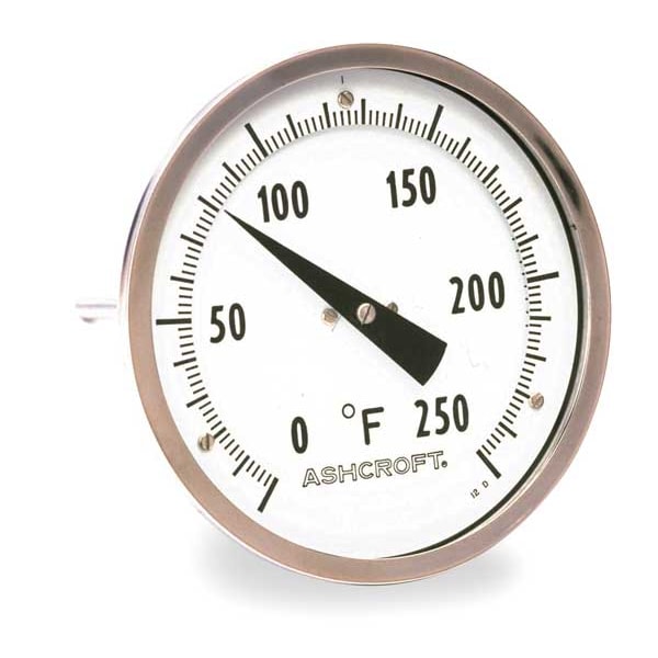 Bimetal Thermom, 2 In Dial, -20 To 120F, Accuracy: +/-1%